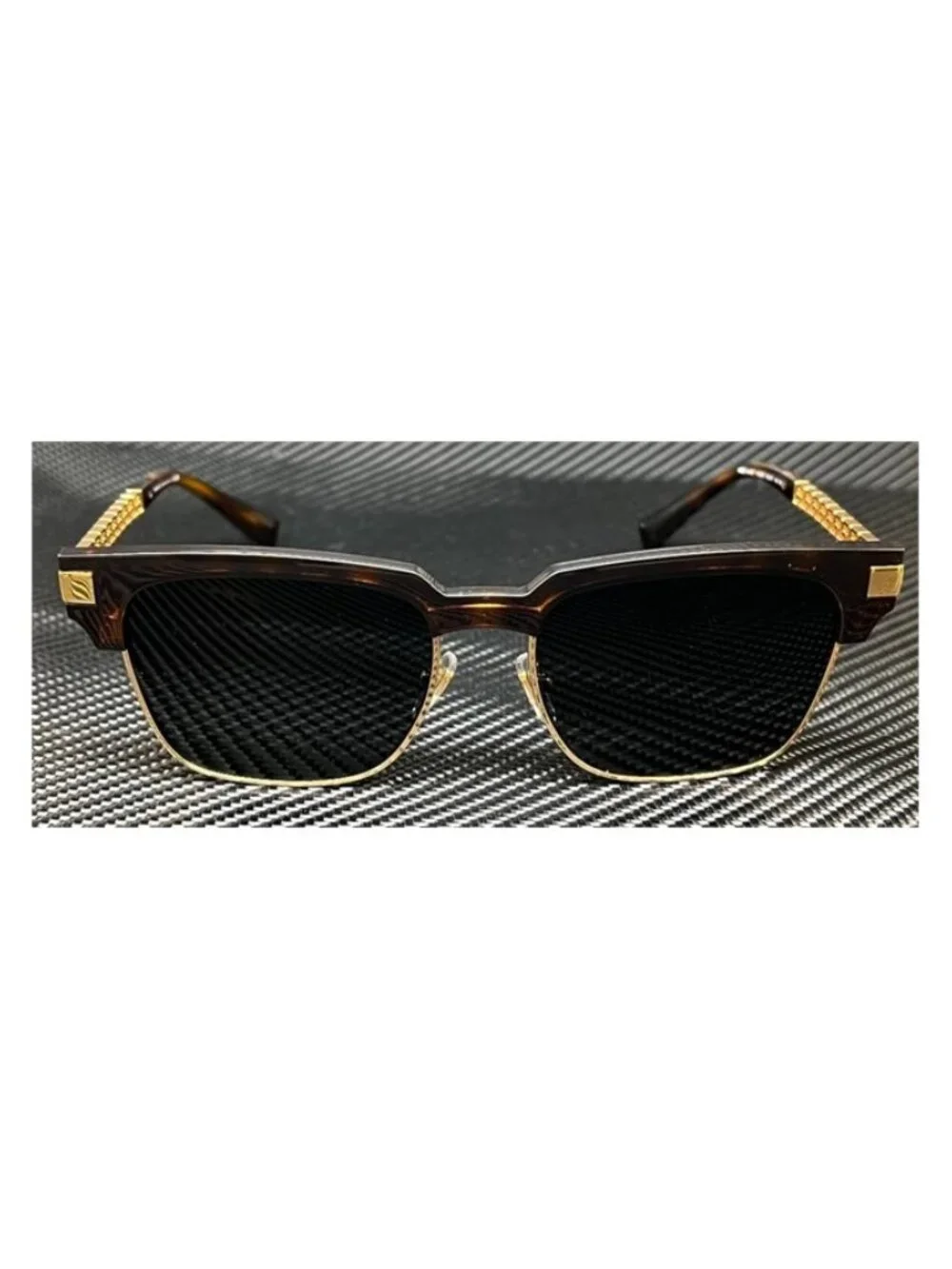 New Versace Men Havana Sunglasses 55-17-145